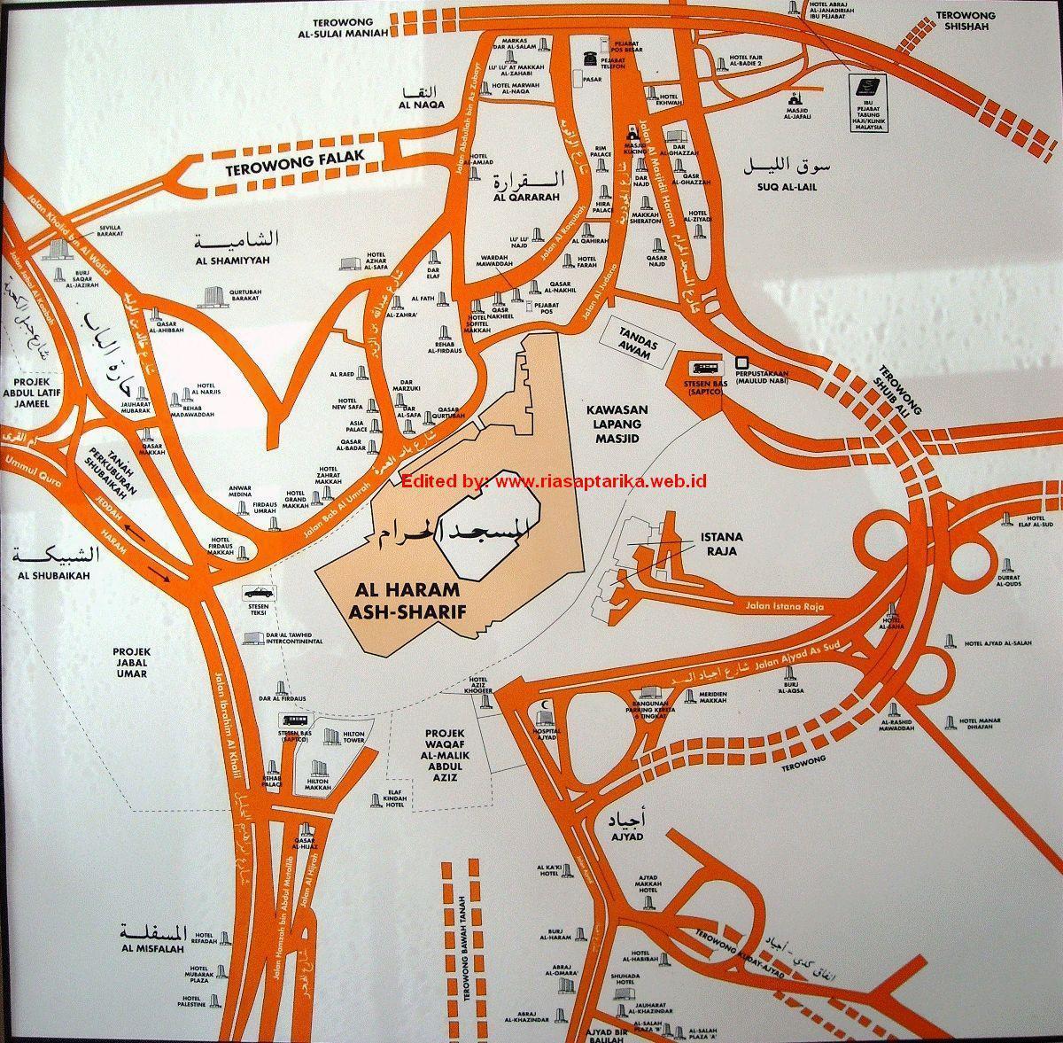 քարտեզ misfalah Մեքքա քարտեզի վրա